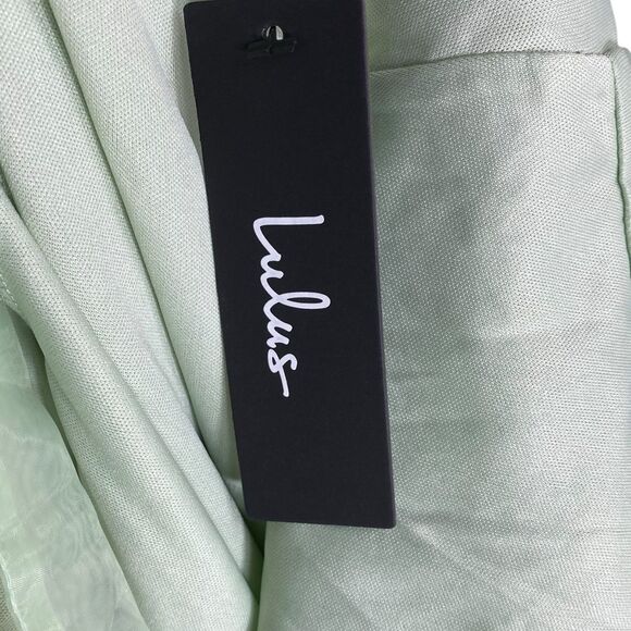 Lulus Midi Dress Womens XL Elite Cutie Embroidered Mint Green Cottage Fairy NWT - Picture 10 of 13